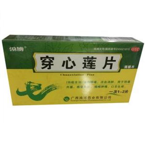 穿心莲片(鸿博)包装主图