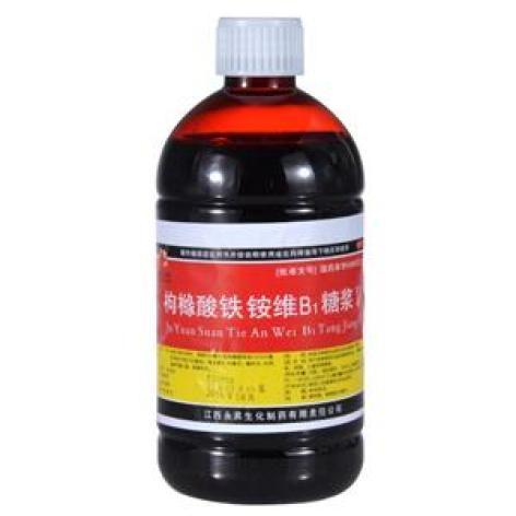 枸橼酸铁铵维B1糖浆Ⅱ(永昇)包装主图