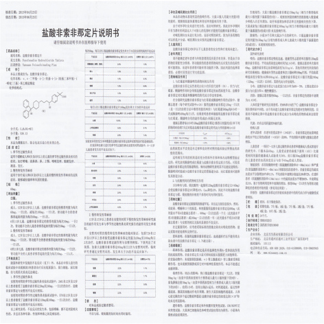 盐酸非索非那定片(罗赛塔)包装侧面图4