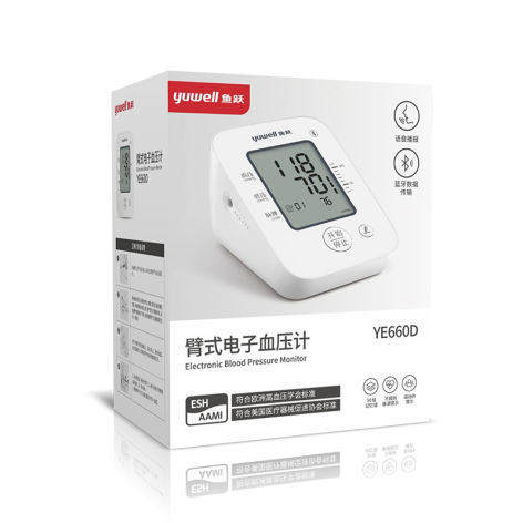 臂式电子血压计YE660D(鱼跃)包装主图