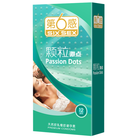 第六感颗粒激点天然胶乳橡胶避孕套(第六感)包装侧面图2
