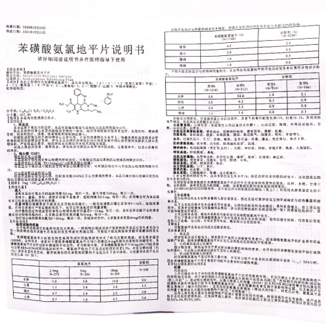 苯磺酸氨氯地平片(九州通)包装侧面图4
