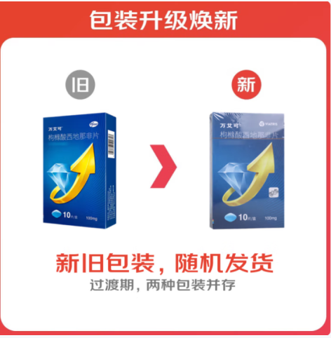 枸橼酸西地那非片(万艾可)包装主图