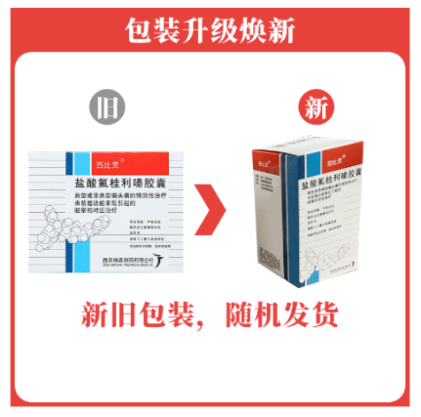 盐酸氟桂利嗪胶囊(西比灵)包装主图