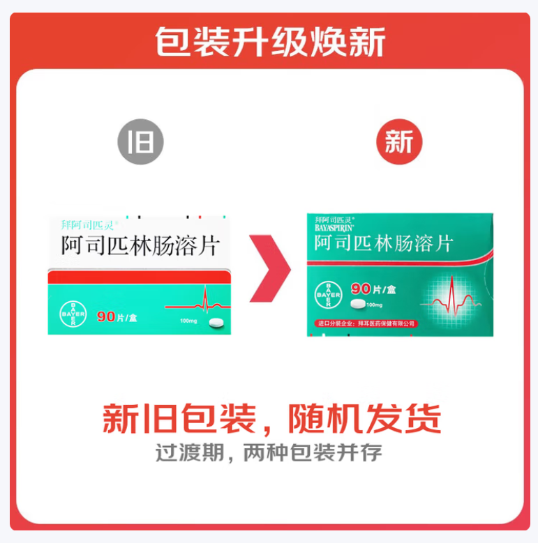 阿司匹林肠溶片(拜阿司匹灵)