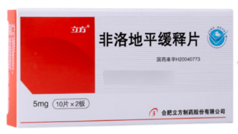 非洛地平缓释片(Ⅱ)(立方)包装侧面图2