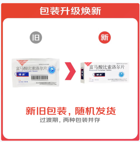 富马酸比索洛尔片(博苏)包装主图 富马酸比索洛尔片(博苏)包装主图